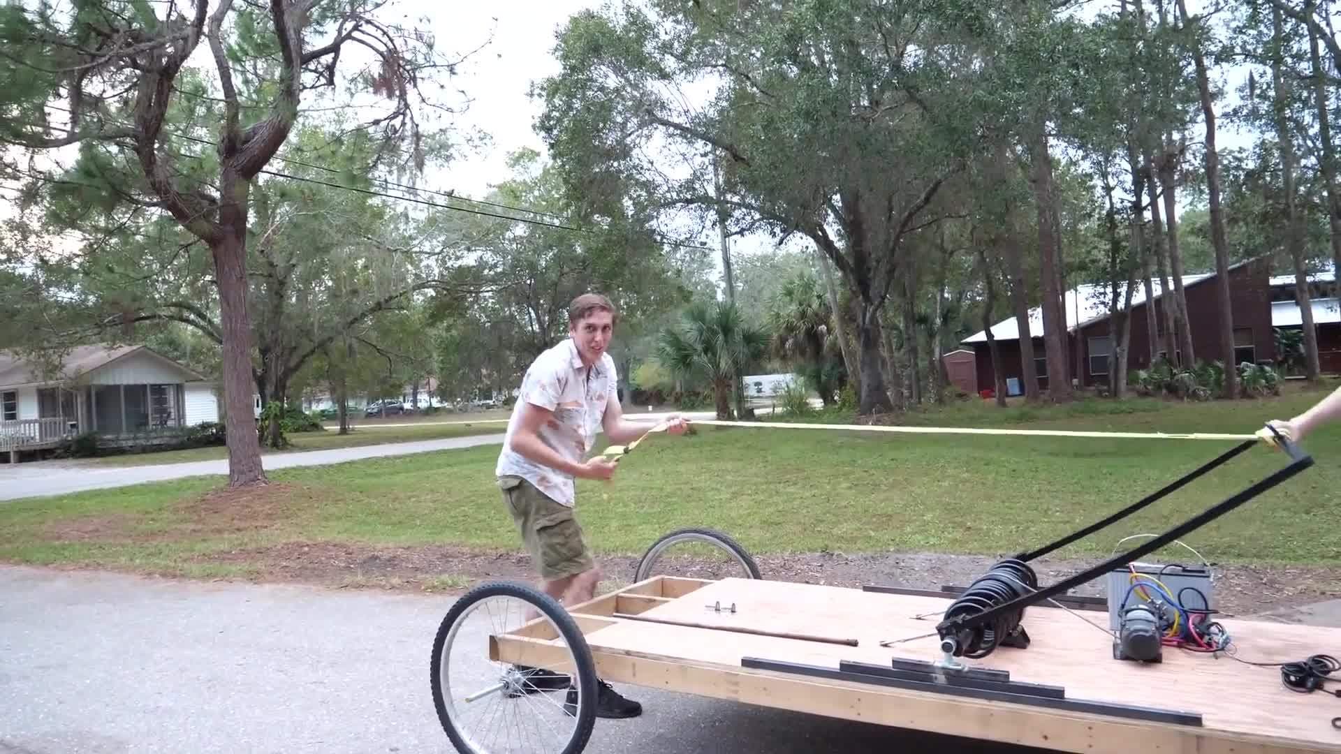 Giant Mousetrap powered Car