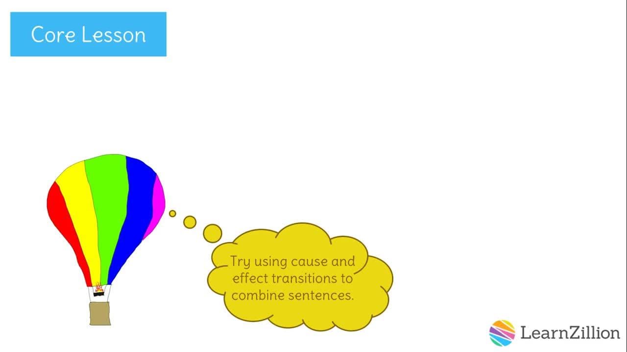 Making Cause and Effect Relationships Clear with Transition Words