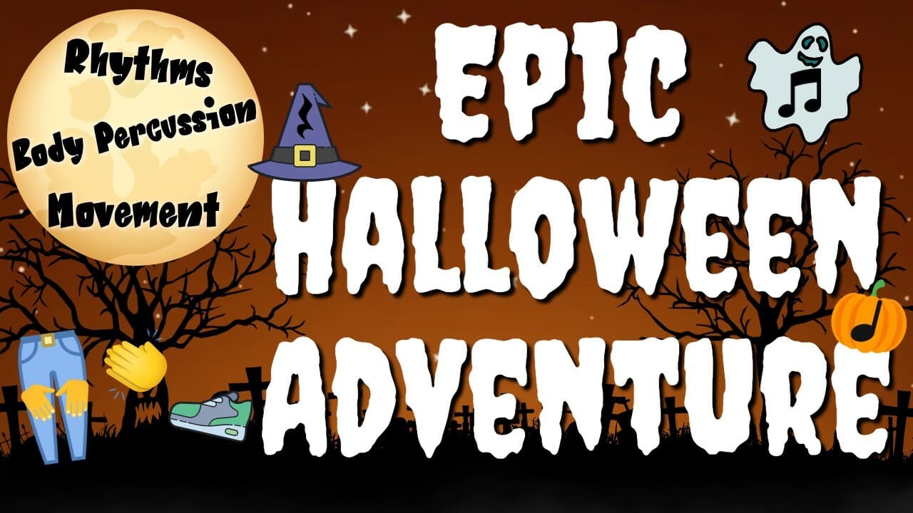 Halloween Songs for Kids: EPIC Halloween Adventure [Body Percussion, Rhythm Play-Along & MORE]