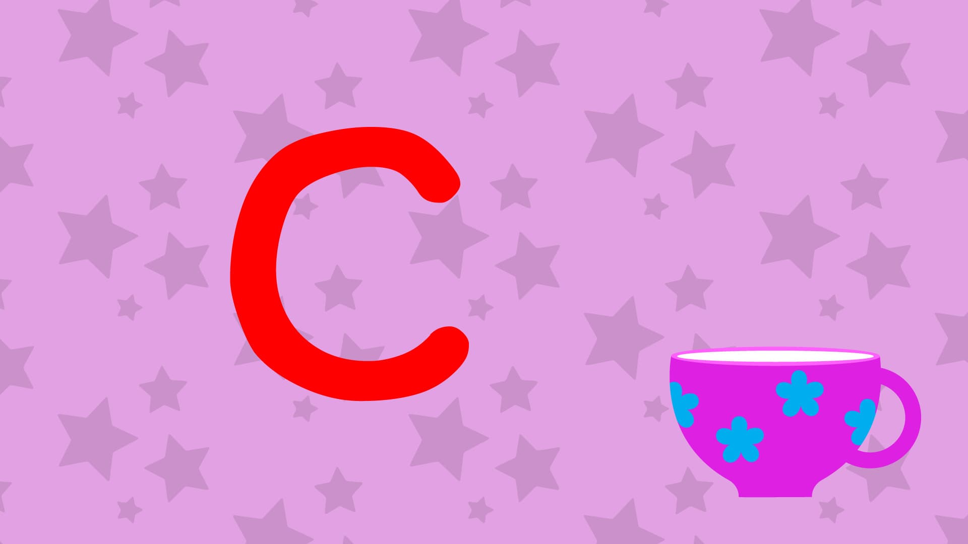 C Is For Cup - Upper Case