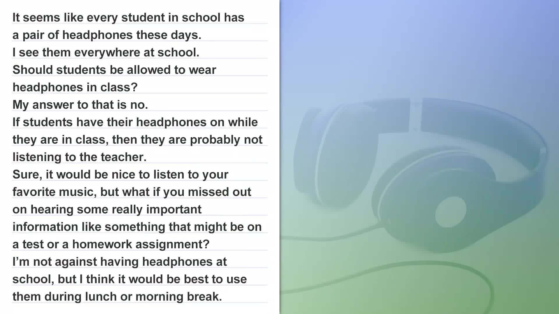 Language Function and Construction:  Text Structure, Part 3