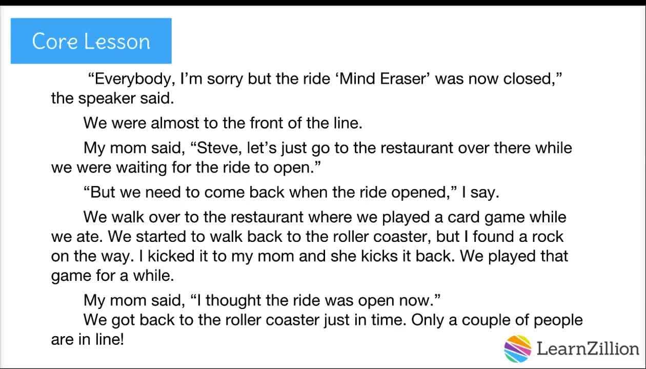 Using Verb Tenses in Narrative Writing