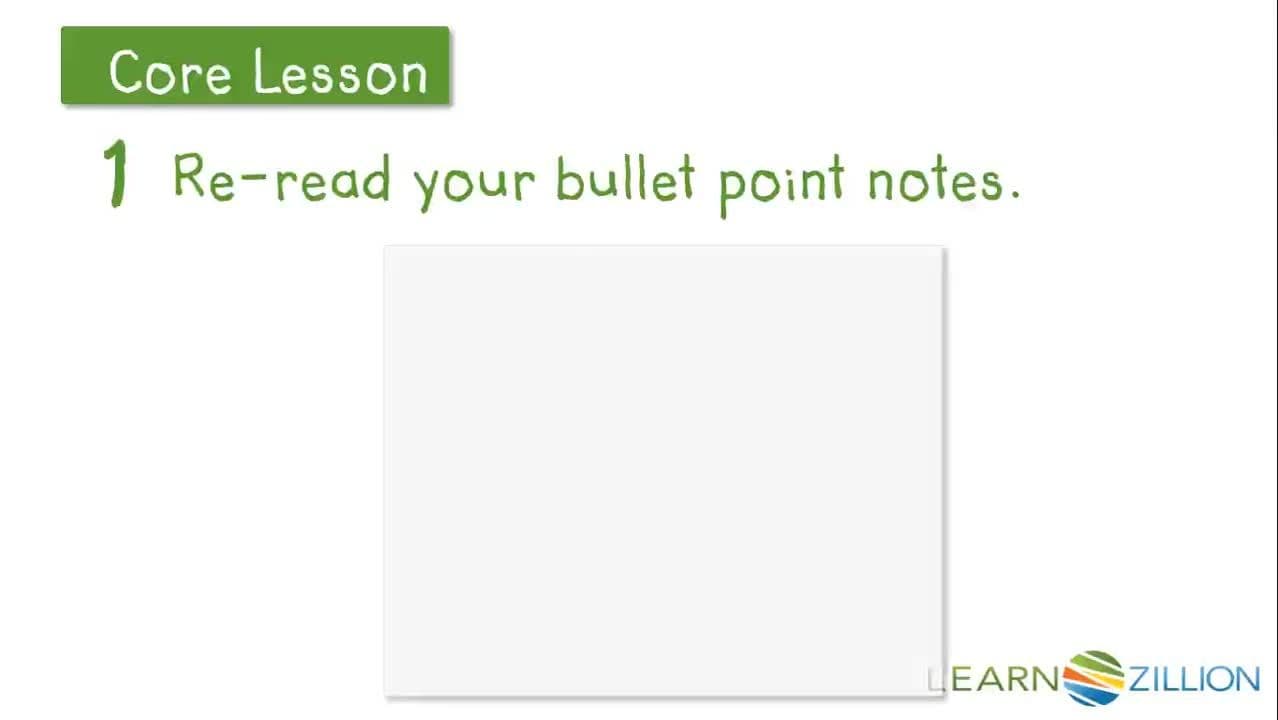 Building a Draft for an Informational Text
