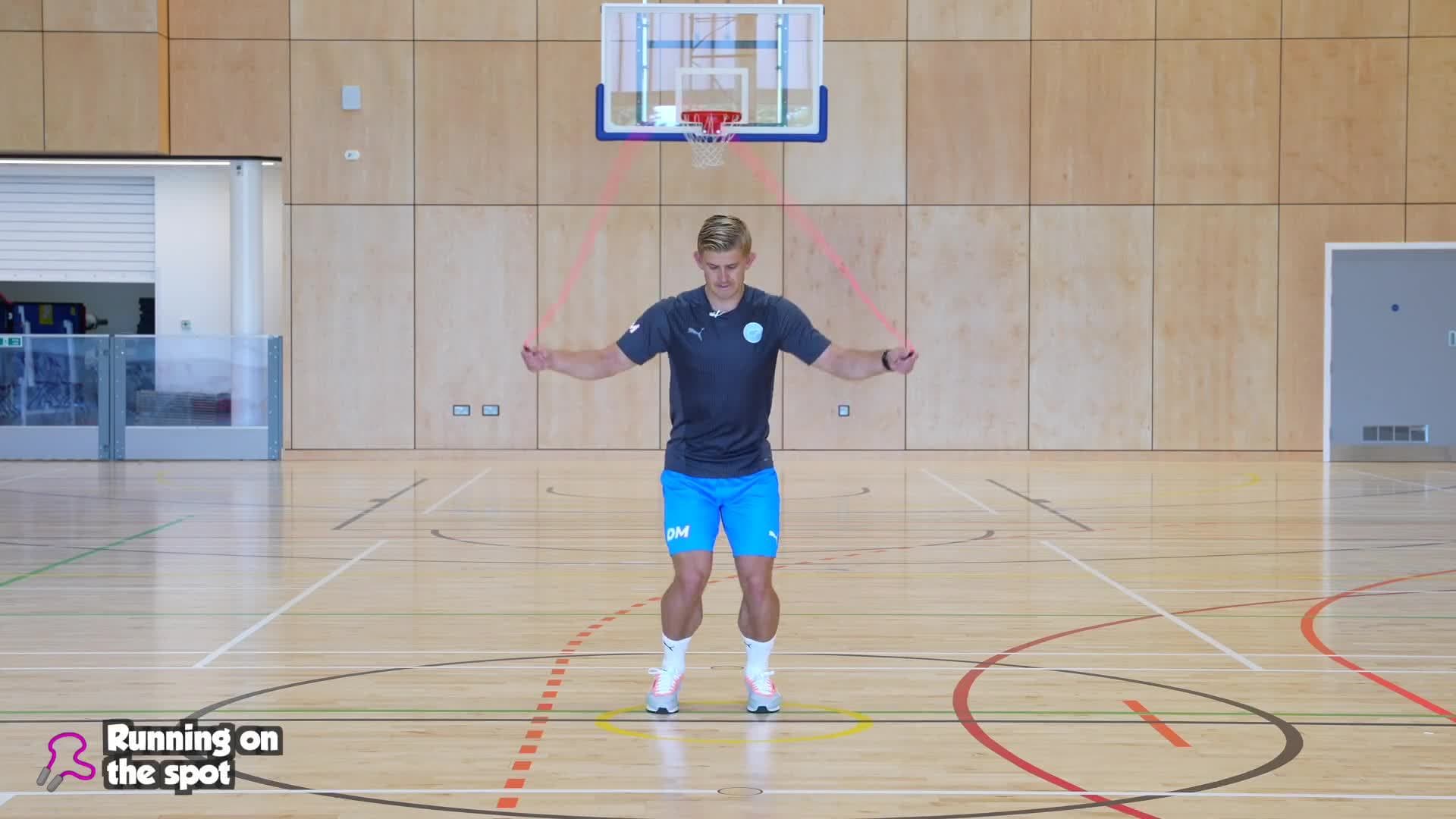 Moving - (Jump rope) Running on the spot