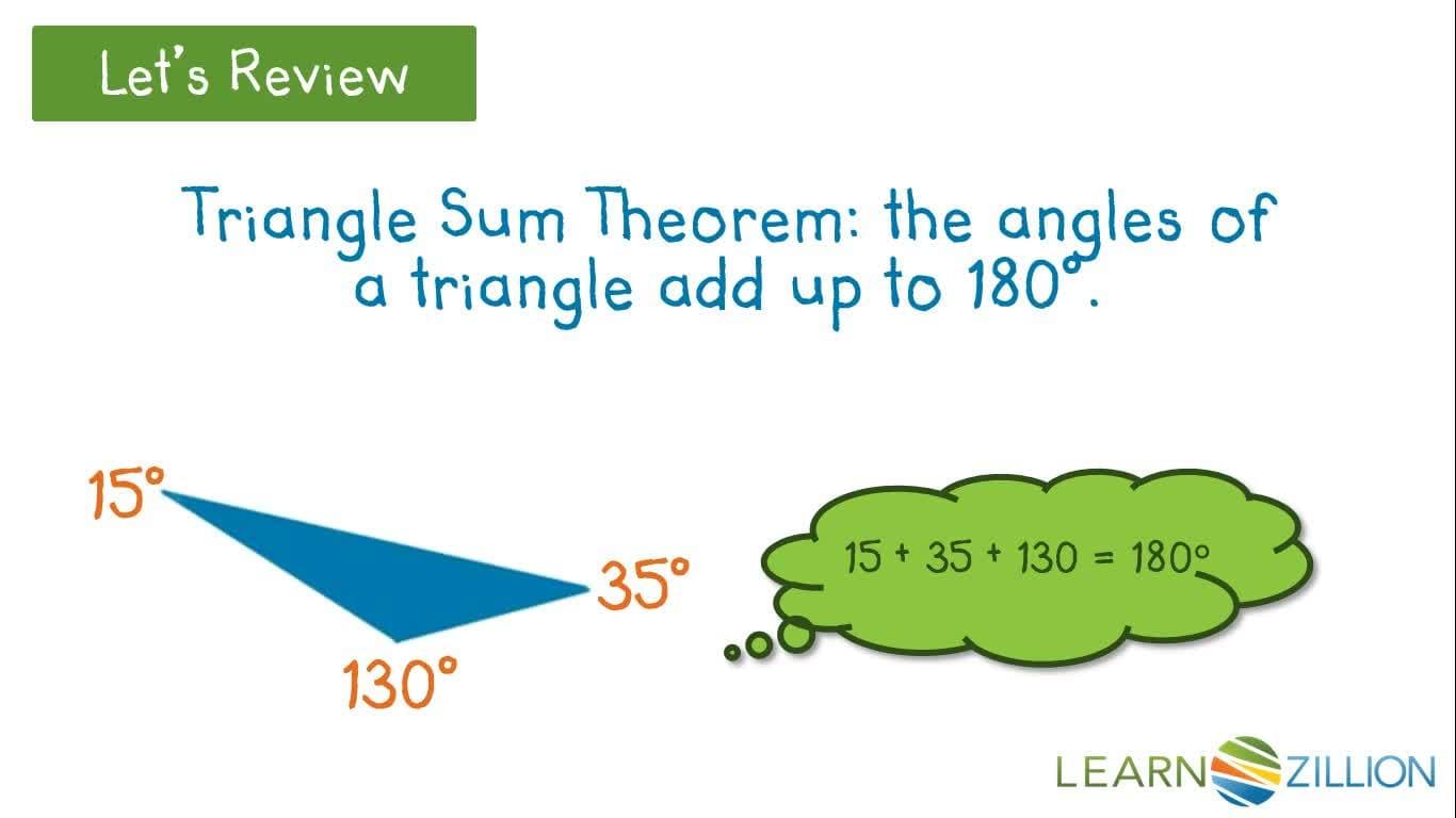 Determining Similar Triangles Using Angle Measures and the Triangle Sum Theorem