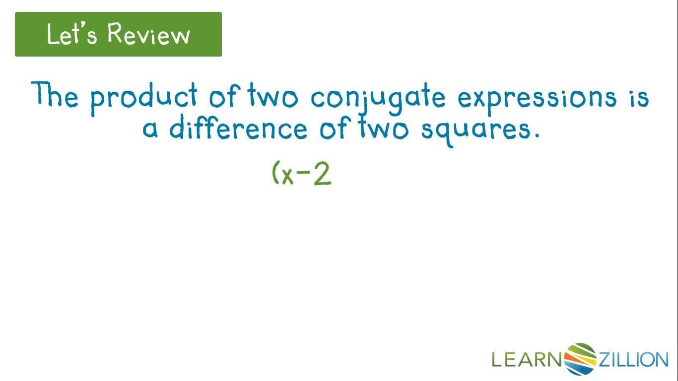 Factoring a Difference of Two Squares
