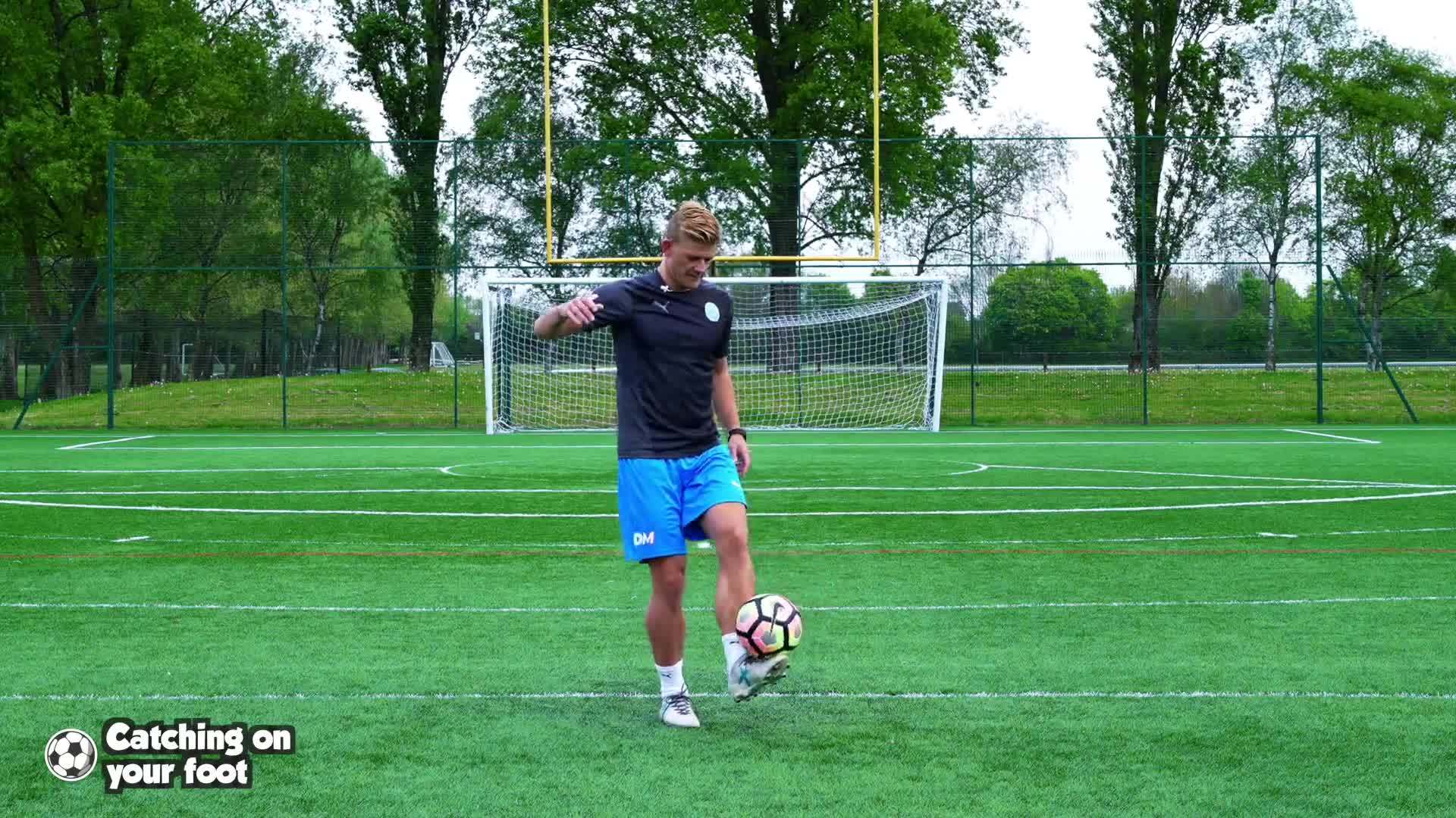 Kicking - (Soccer) Catching on your foot