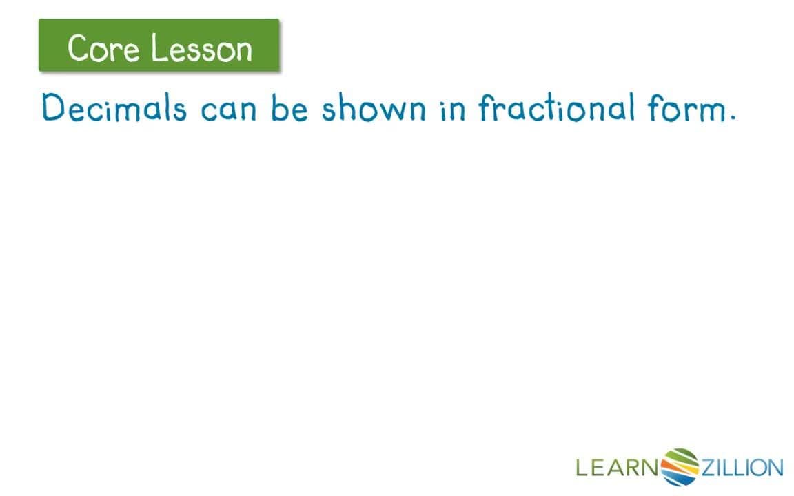Comparing Decimals Using Fractions