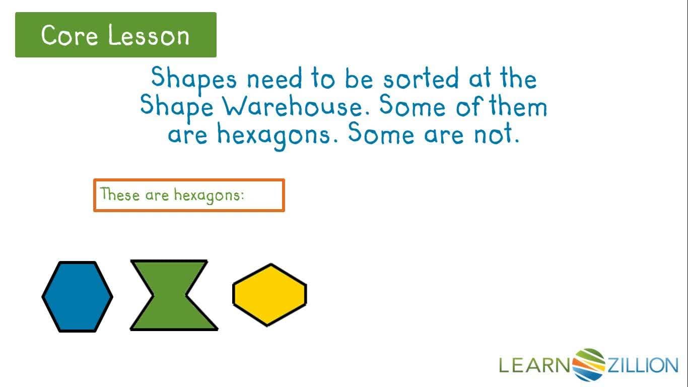 Identifying and Sorting Hexagons