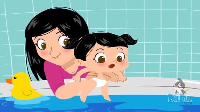 Baby Bath Time- Mother & Child Cute Bathing Animation Story