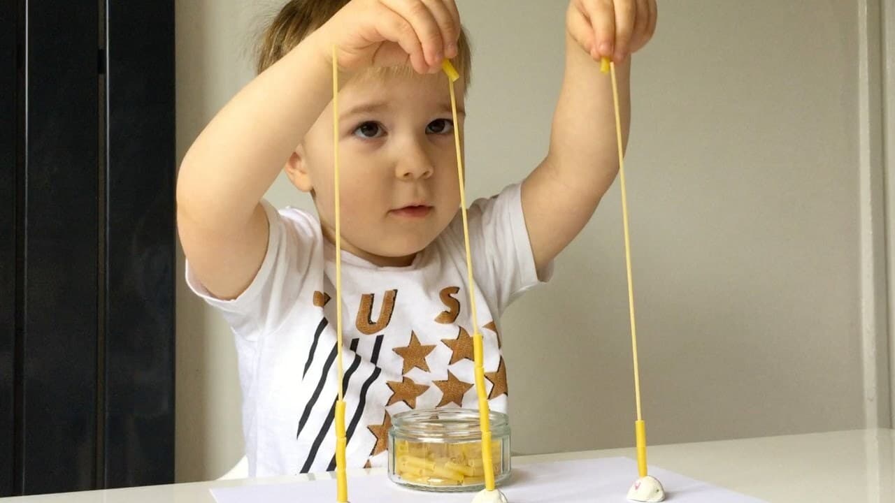 Fine Motor Skills Activity: Playdough and Pasta