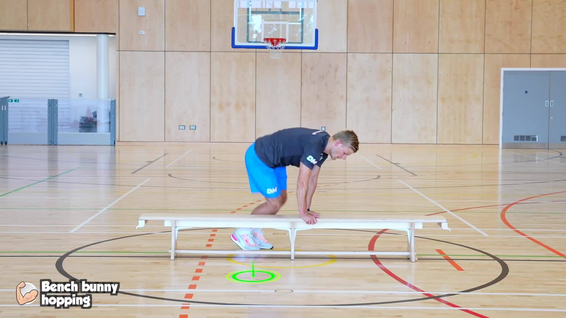 Fitness - Bench bunny hopping