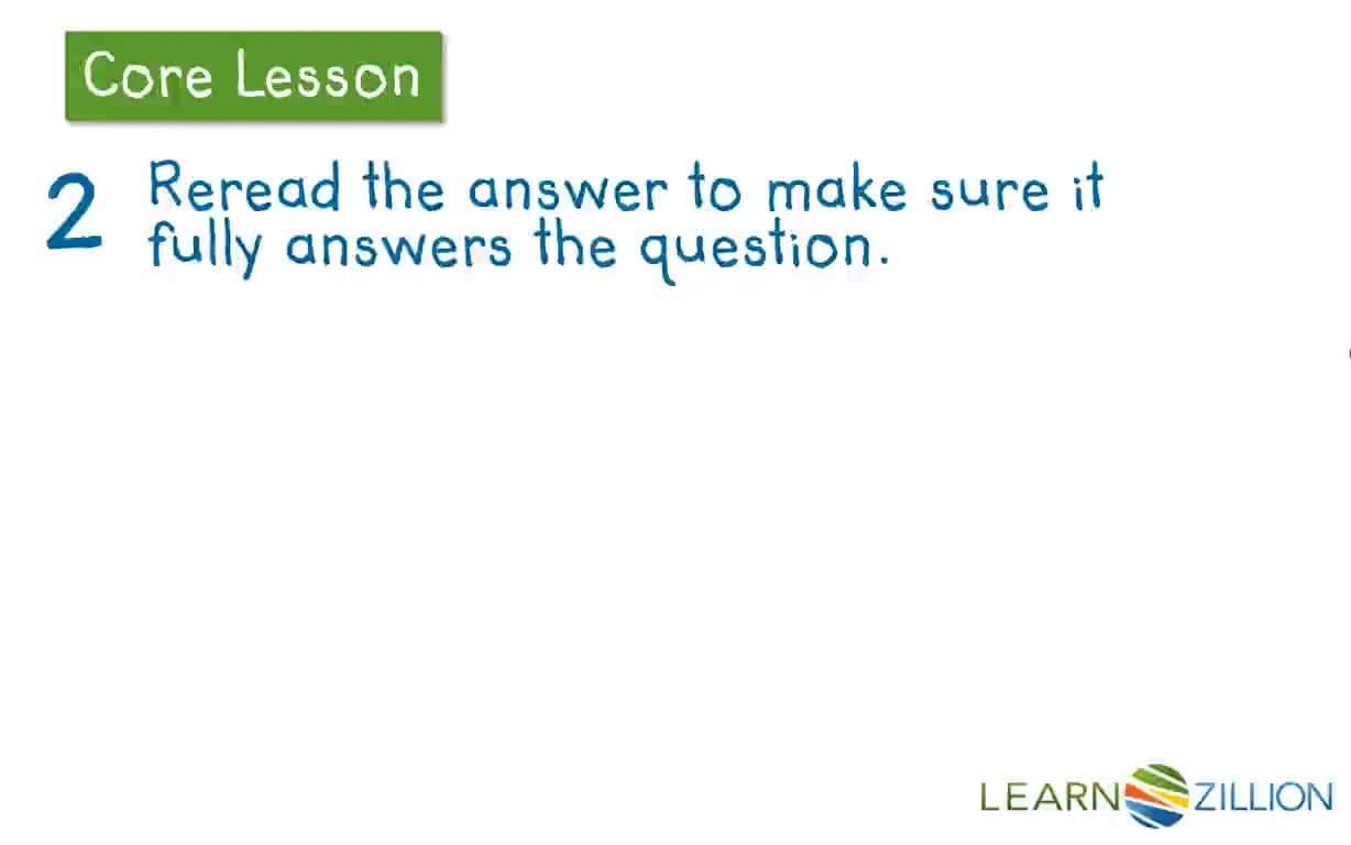 Revising Your Constructed Response: Polishing Your Answer