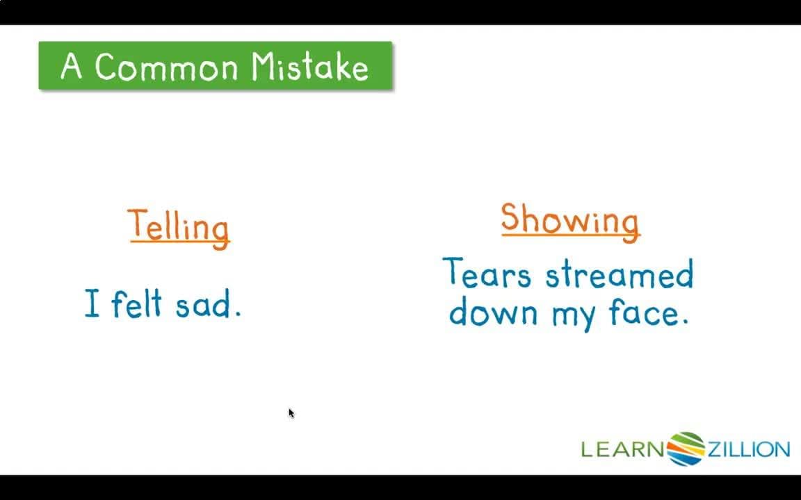 Making Your Writing More Realistic and Exciting: Show, Don't Tell