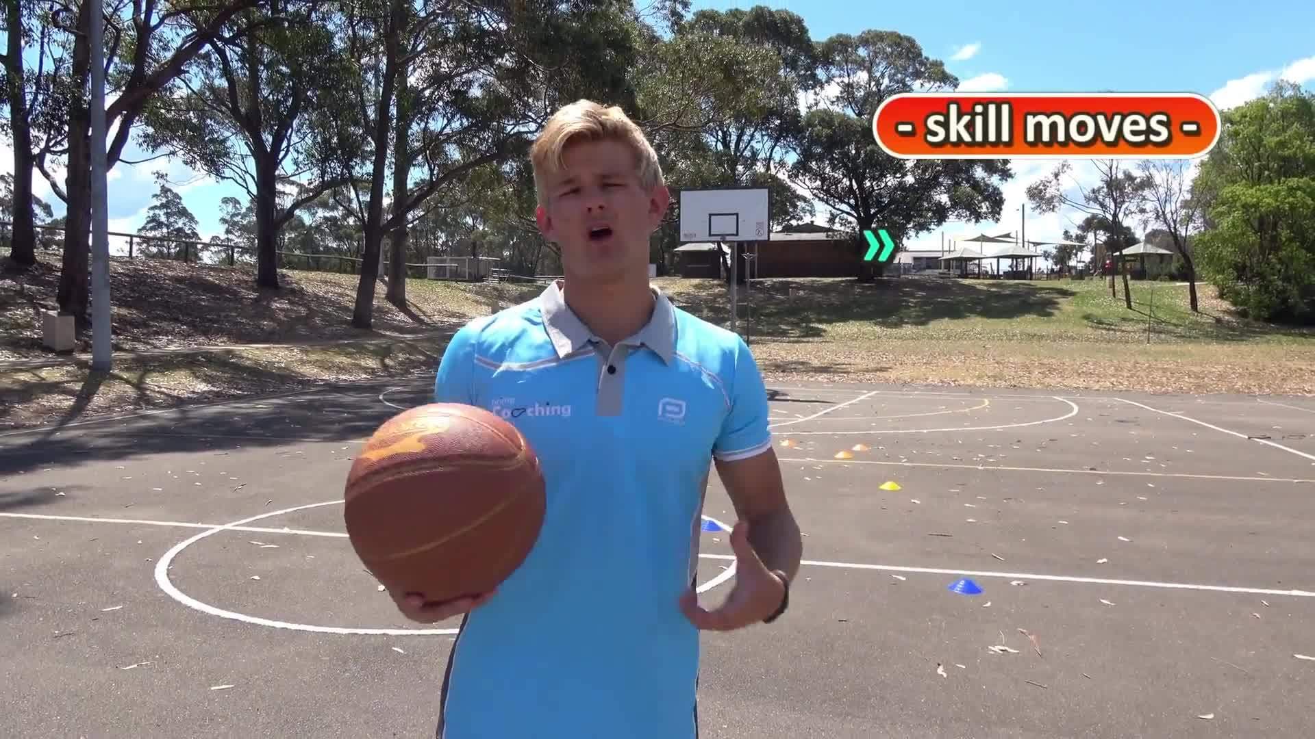 Relay race: Zig-zag & skill › Dribbling | Basketball skills in PE