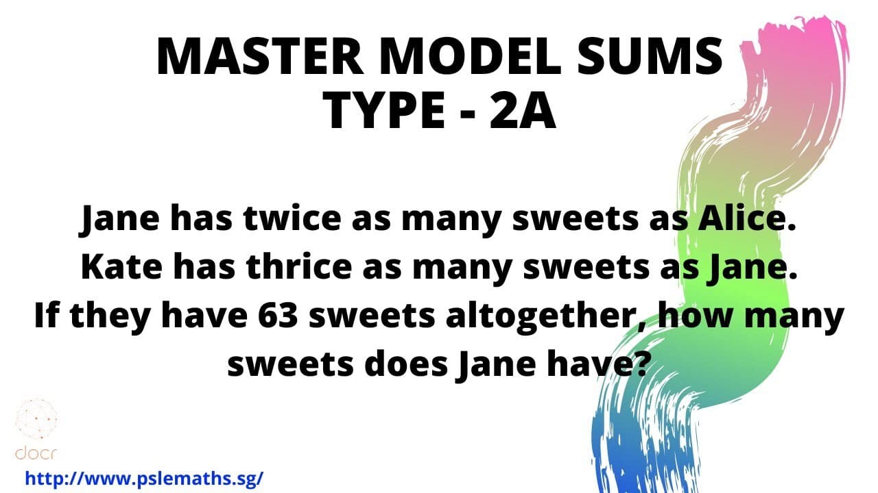Model Sums: Type 2A (PSLE Maths)