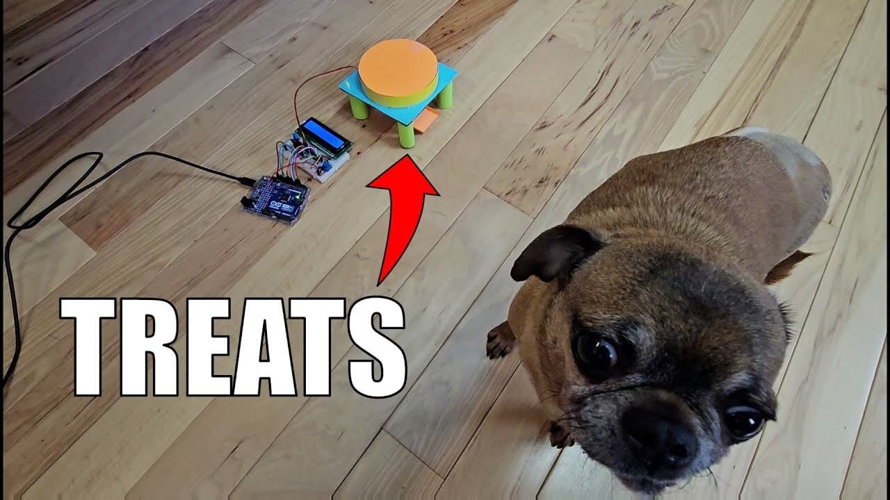 Automatic Dog (or cat) Treat Dispenser with Arduino