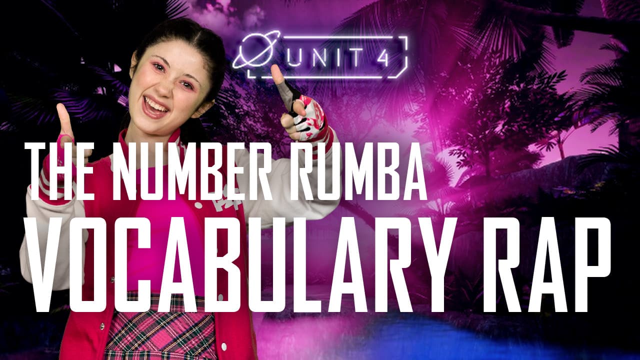 The number rumba: Part 4 - Vocabulary Rap