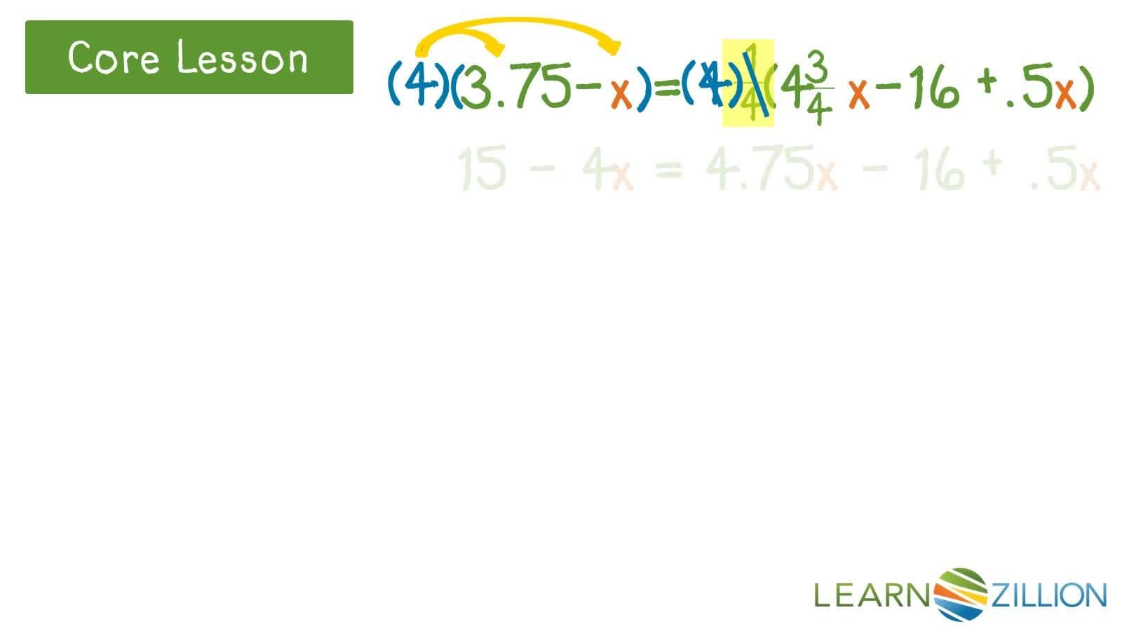 Solving Linear Equations with Rational Numbers: Fractions and Decimals