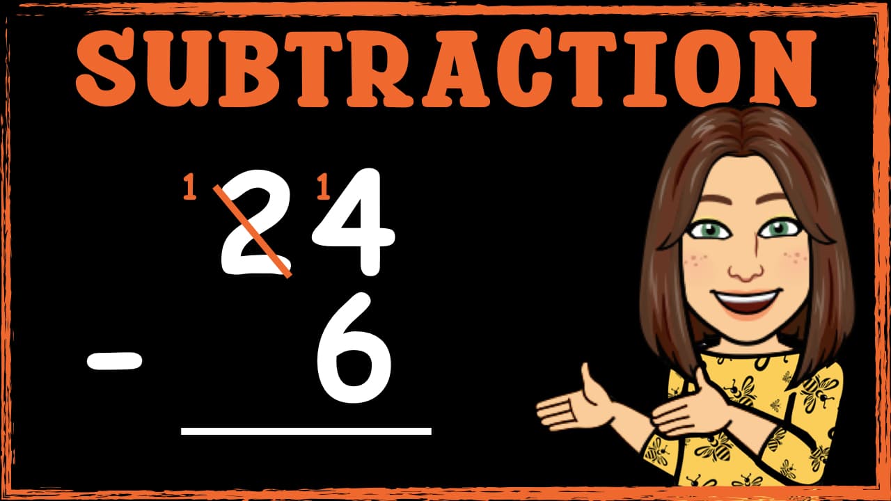 Column Subtraction: Subtracting 1 Digit Numbers from 2 Digit Numbers
