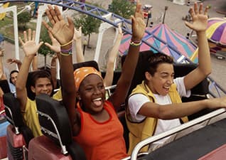 Day out at a theme park