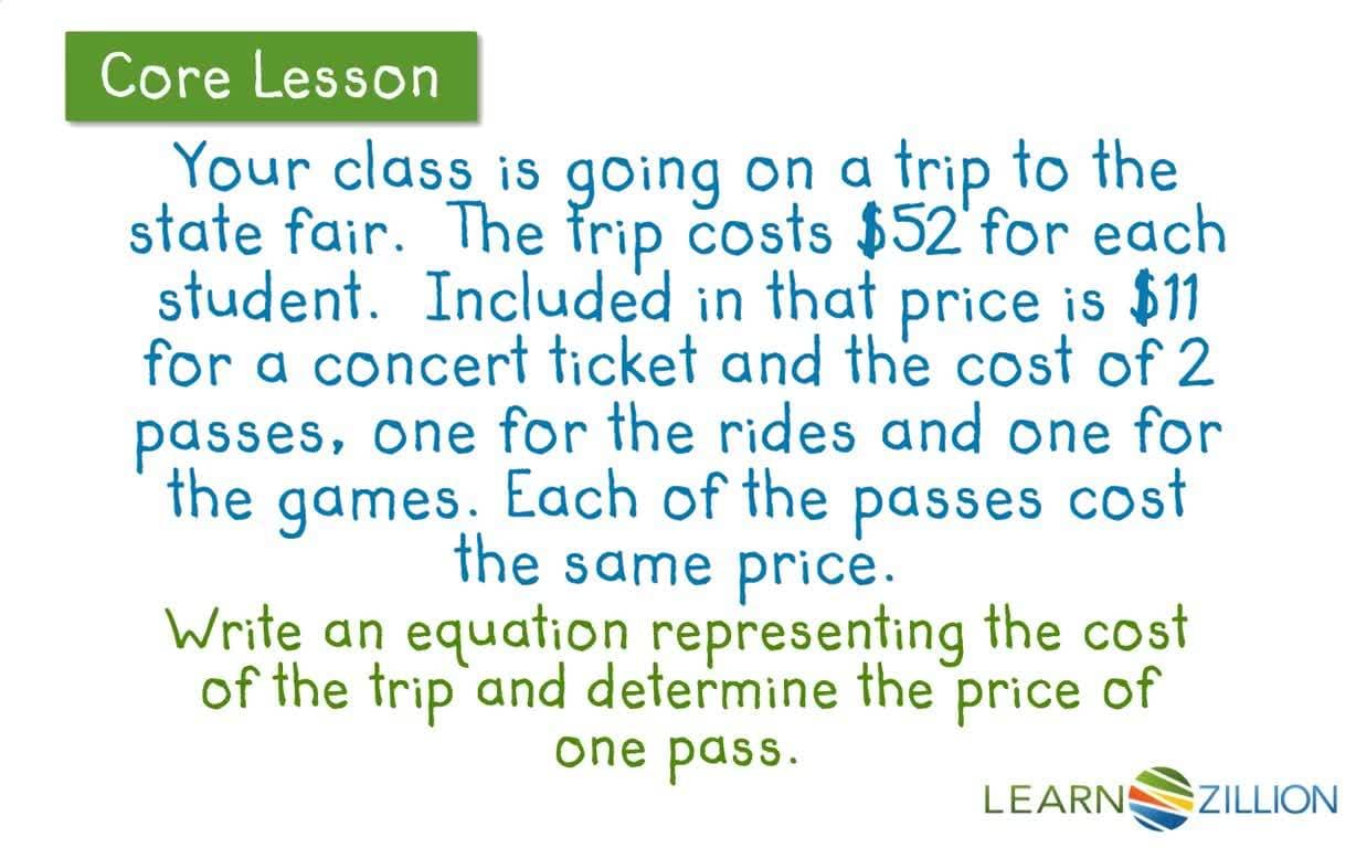 Using Bar Models to Solve Equations