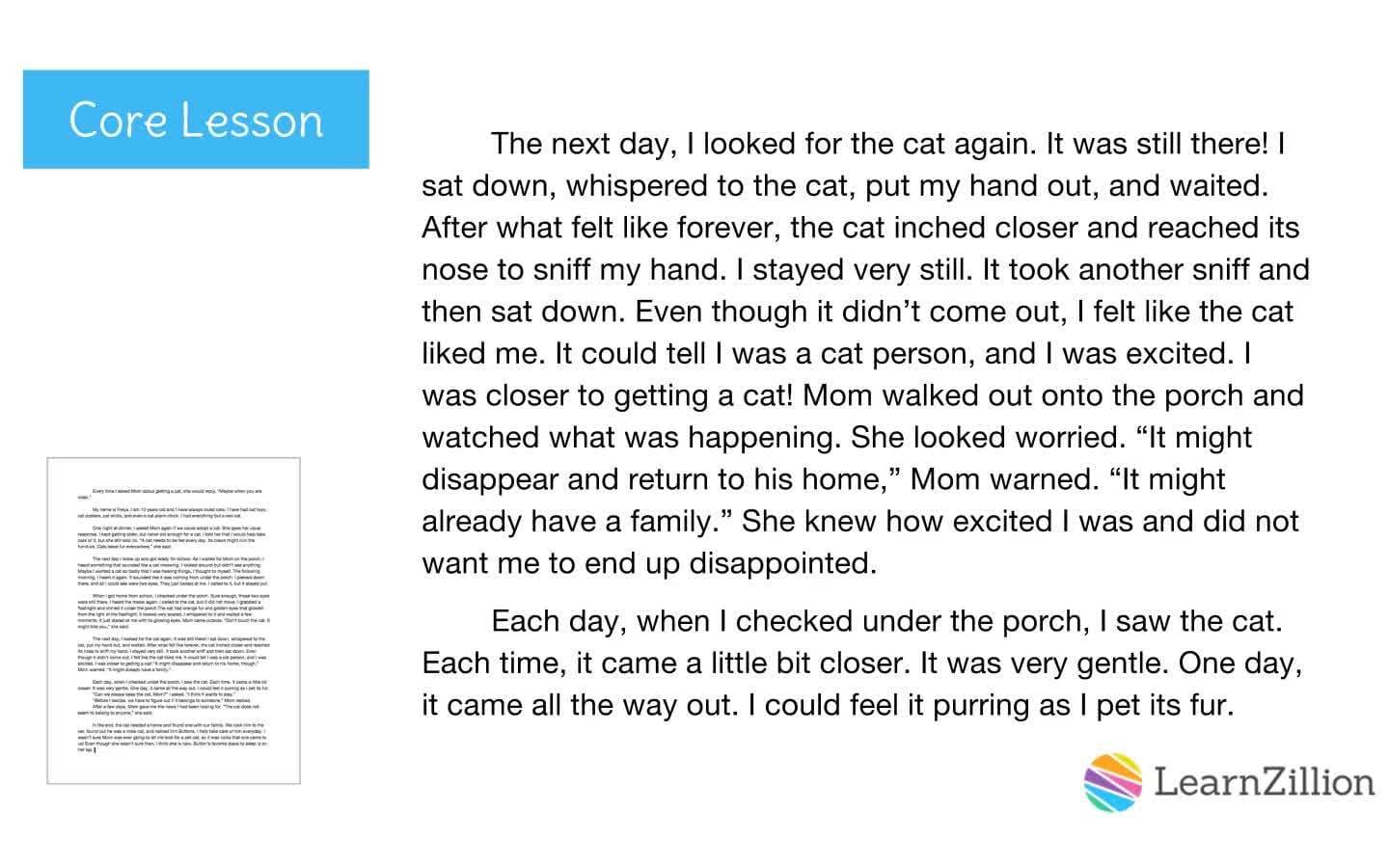 Developing a Story: Eliminating Unnecessary Details