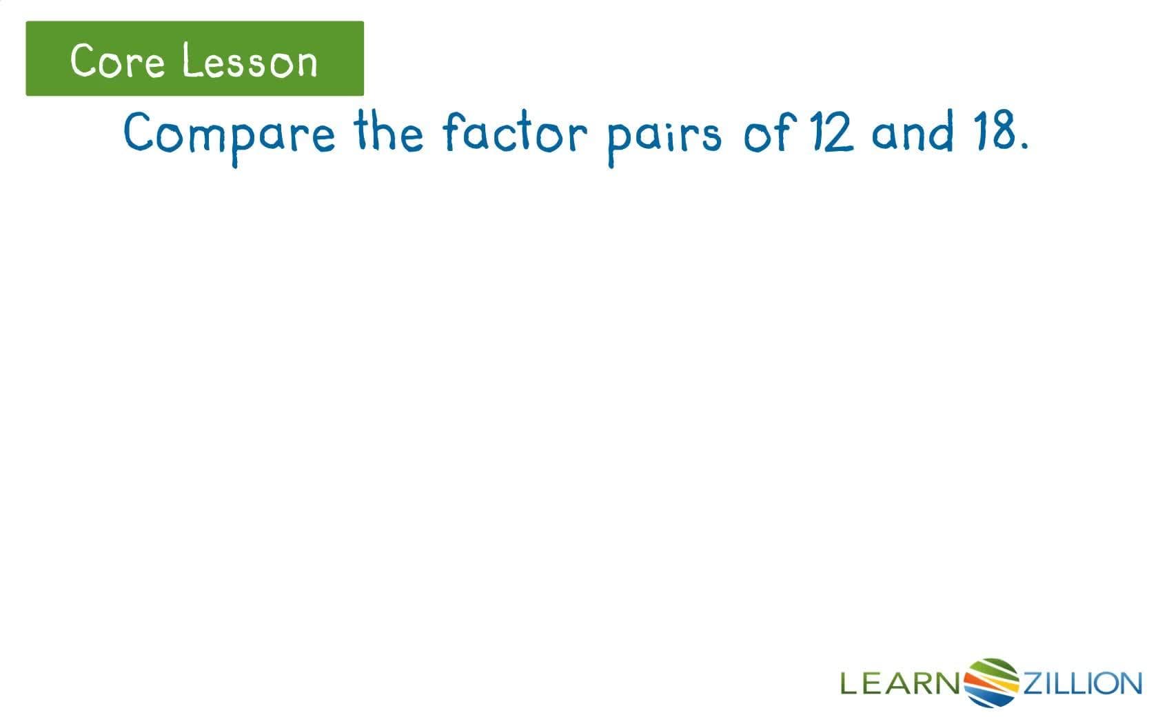 Finding the Greatest Common Factor