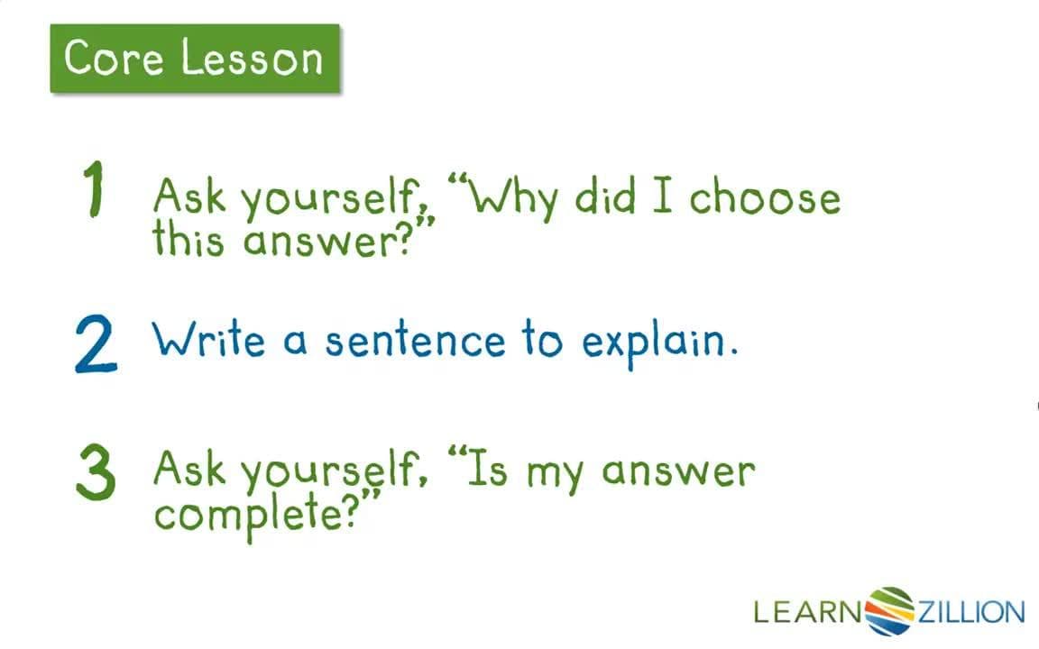 Wrapping Up Your Answer: Telling Your Reasons