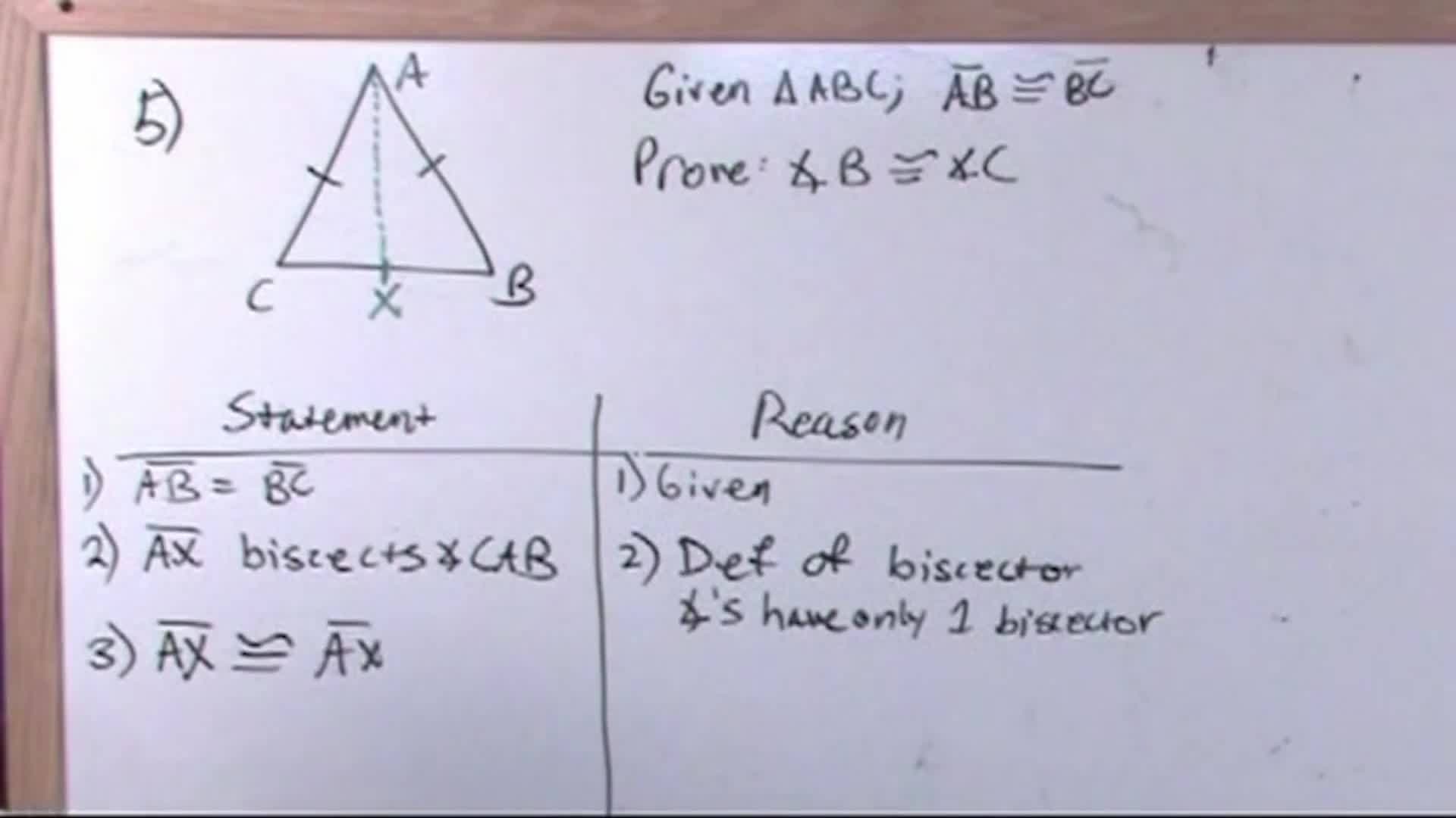 Geometric Proofs: Part 3 of 3 of learning to solve proofs