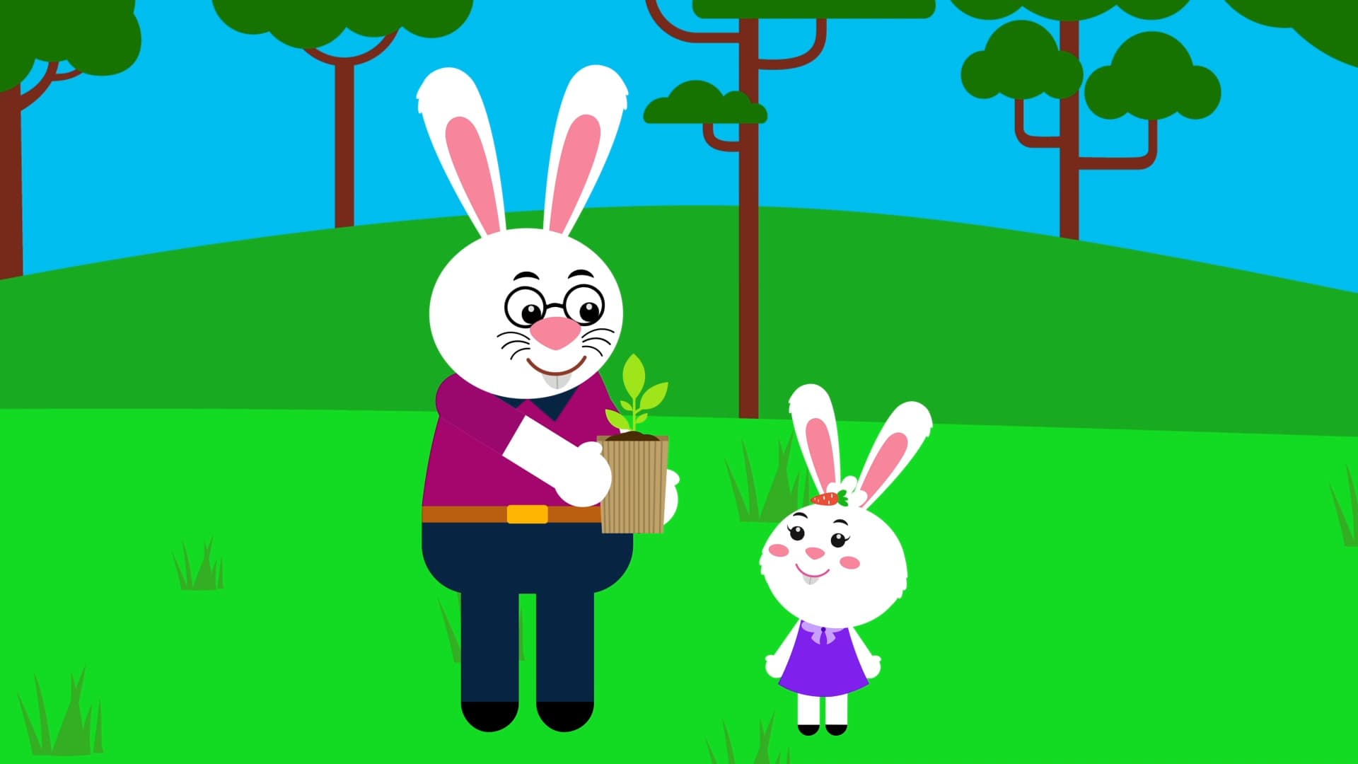 Ria Plants A Sapling