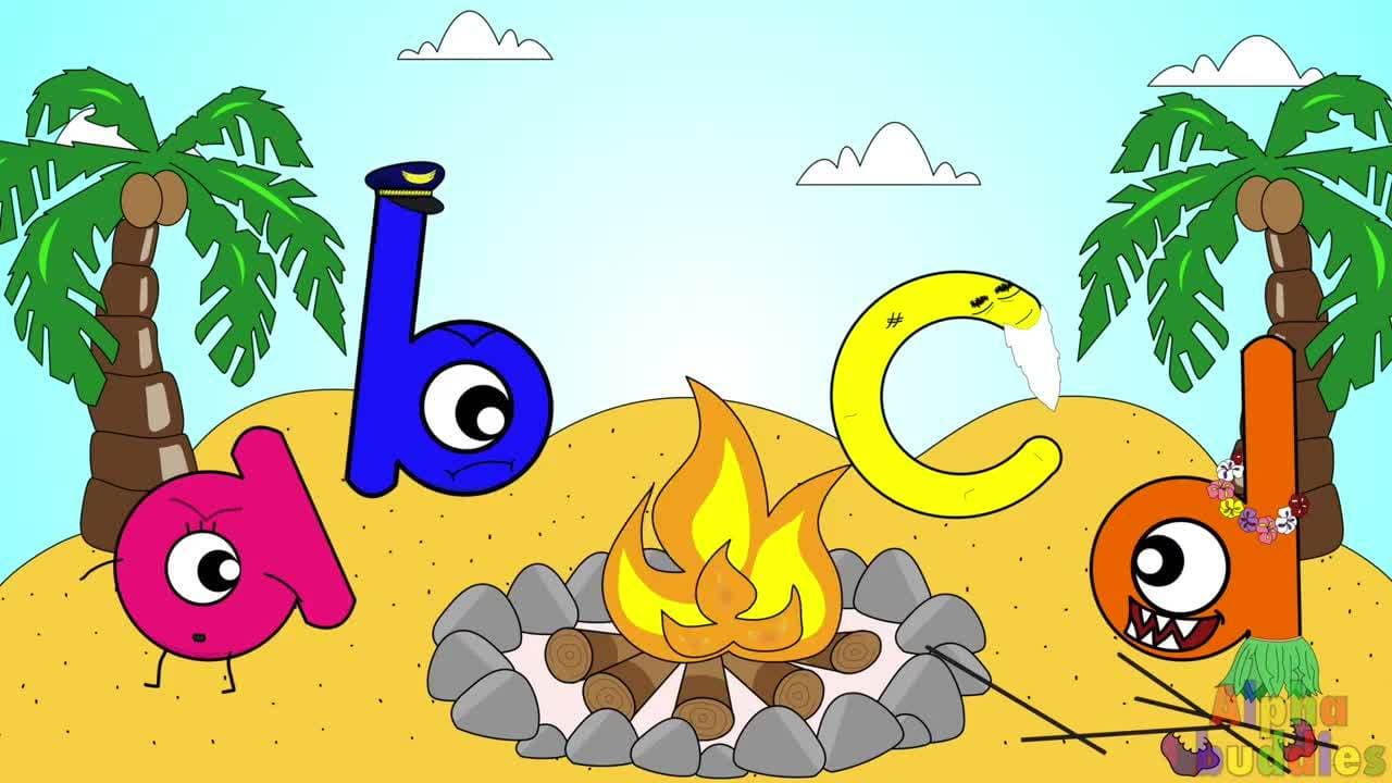 Abc Phonics For Kids | Letters A-B-C-D | The Alphabuddies Ep.4