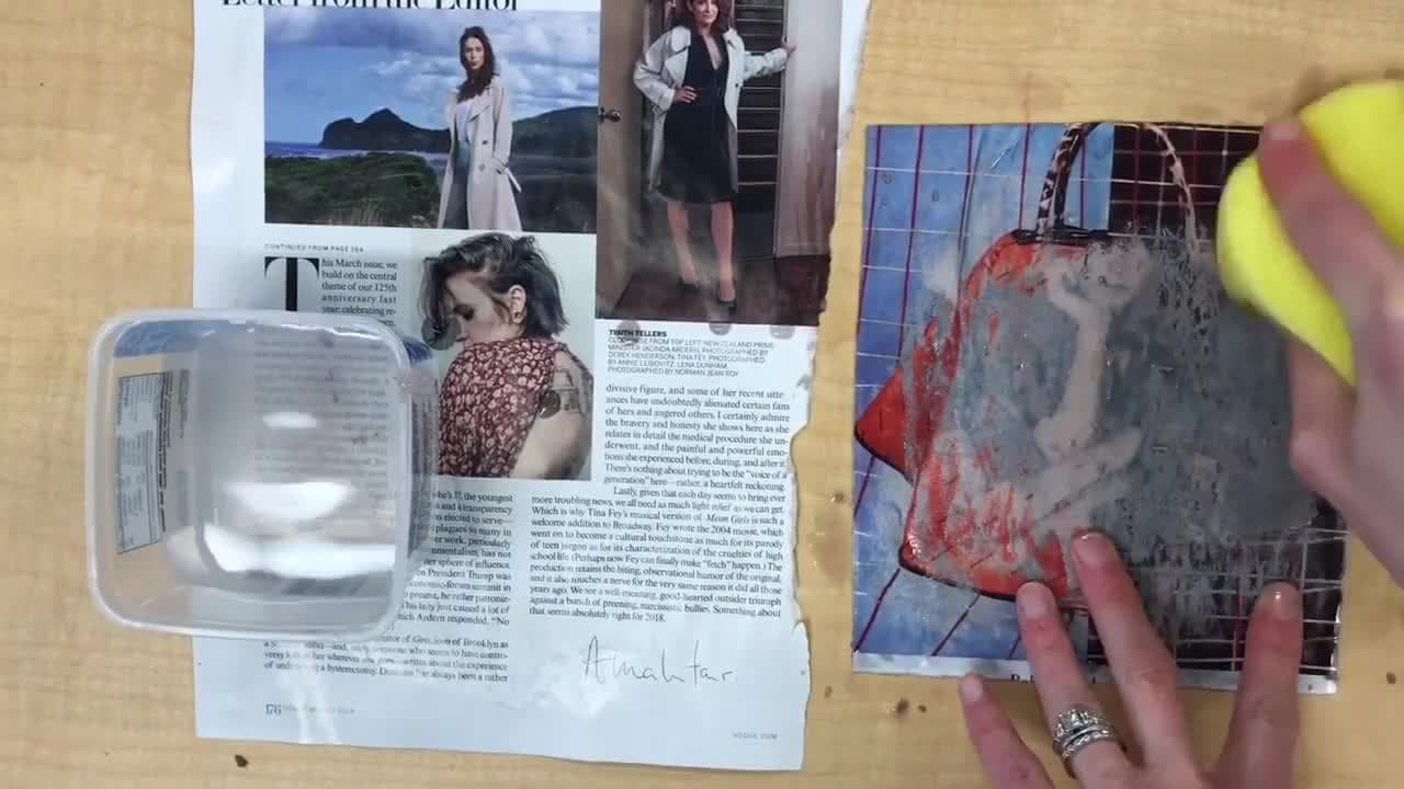 How to Create an Acrylic Gel Medium  Image Transfer for Mixed Media Art