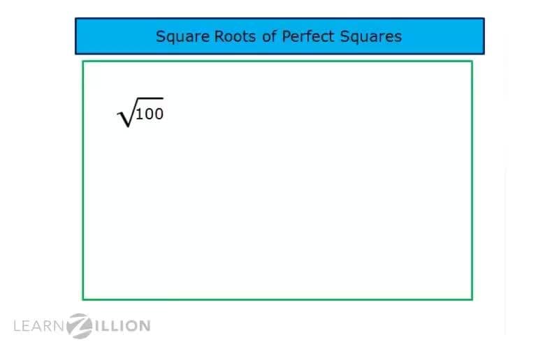 Finding the Square Root of Perfect Squares