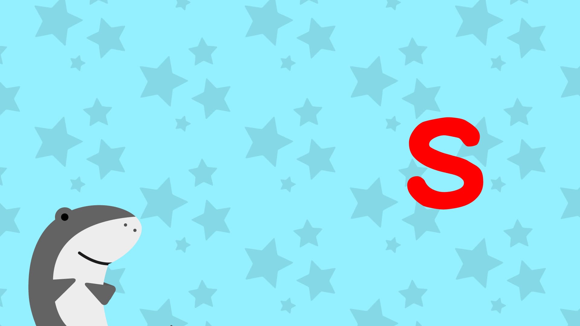 s Is For shark - Lower Case