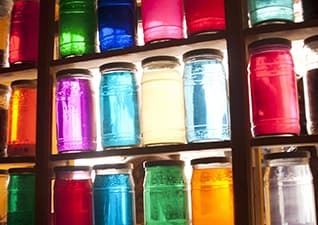 What is glass made of?