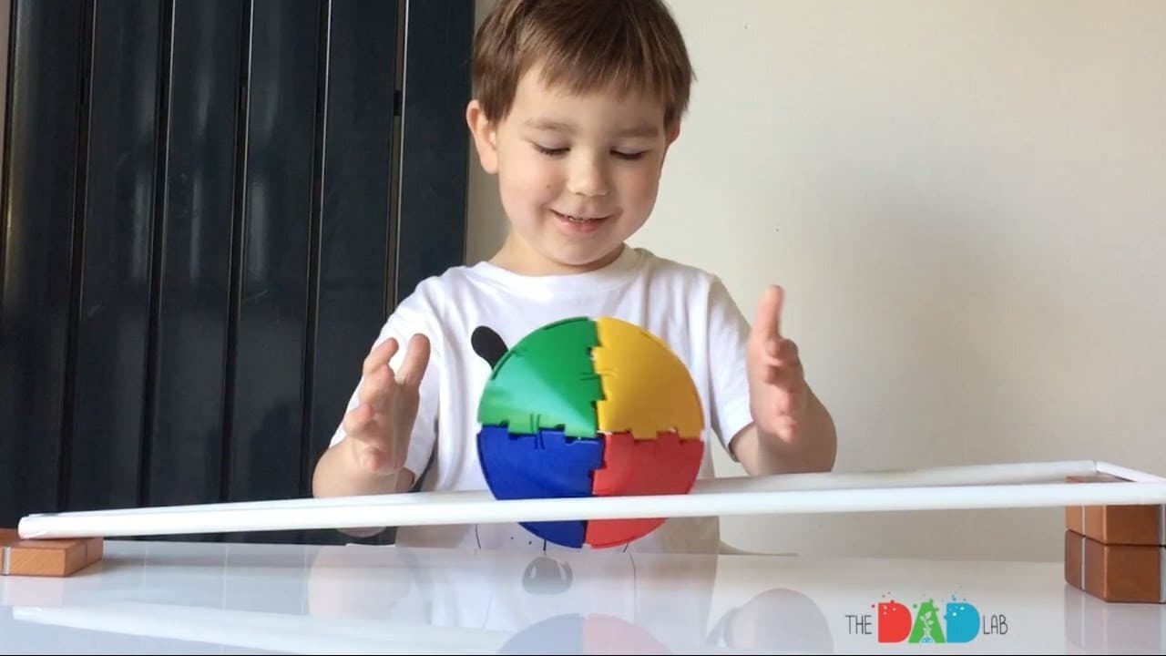 Defying Gravity: Bicone Rolling Upwards