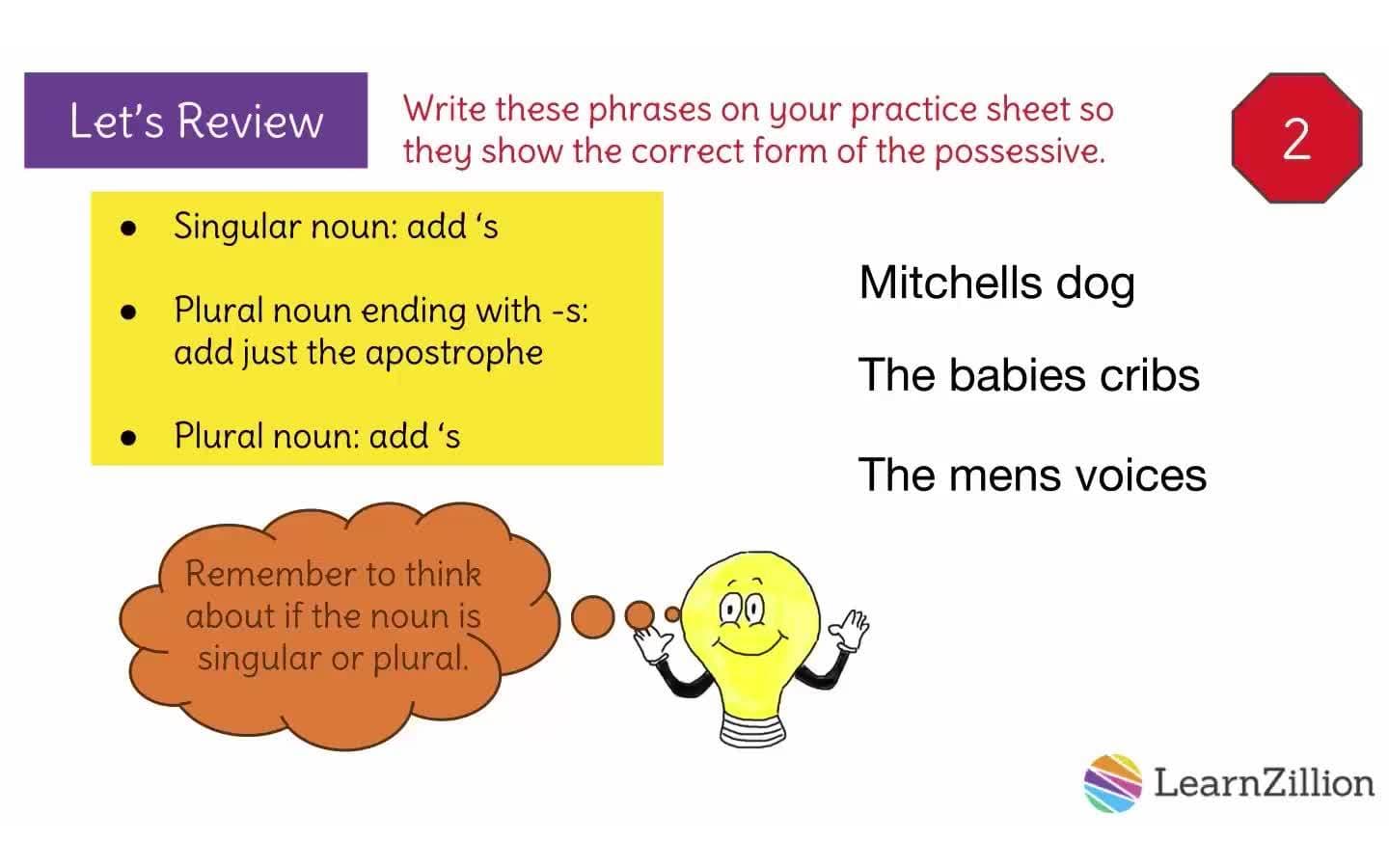 Forming Possessives: Singular and Plural Nouns