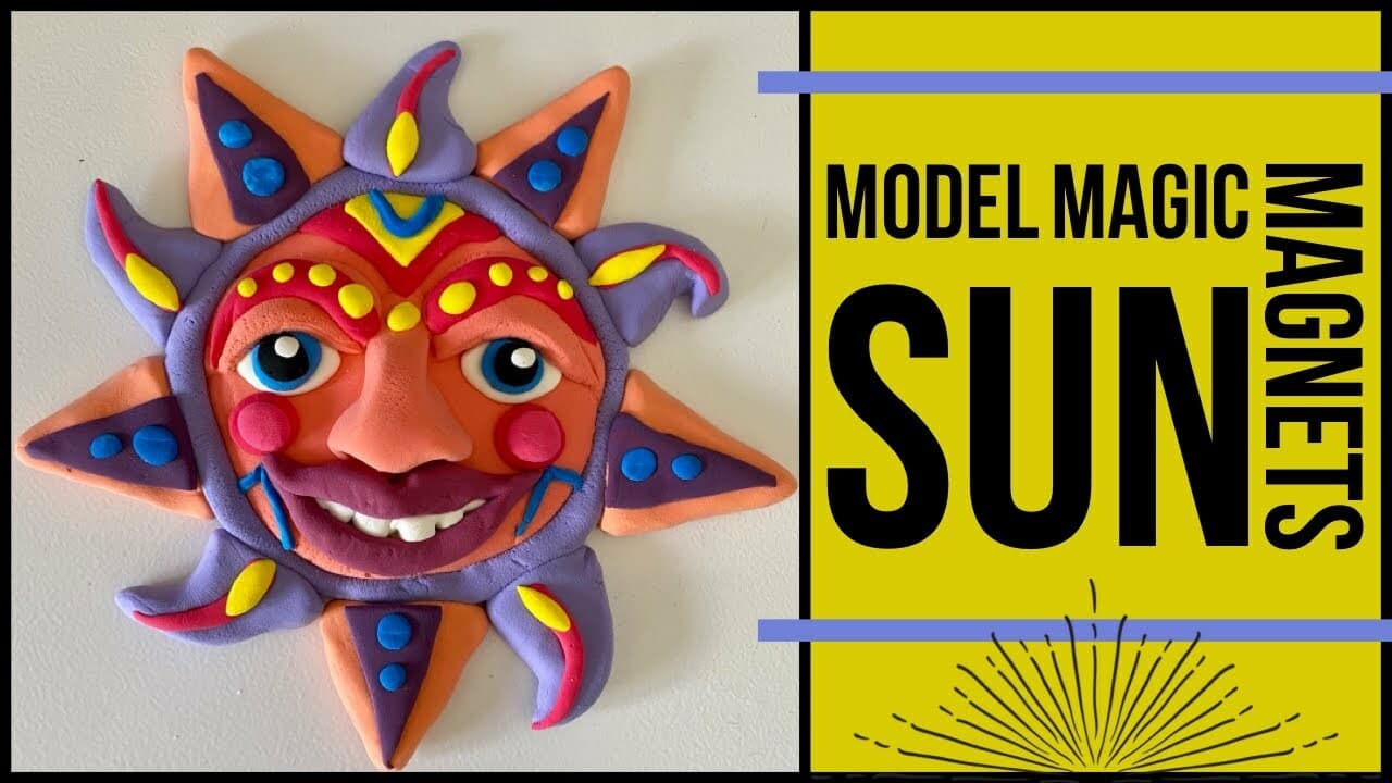 How To Make Model Magic Sun Magnets