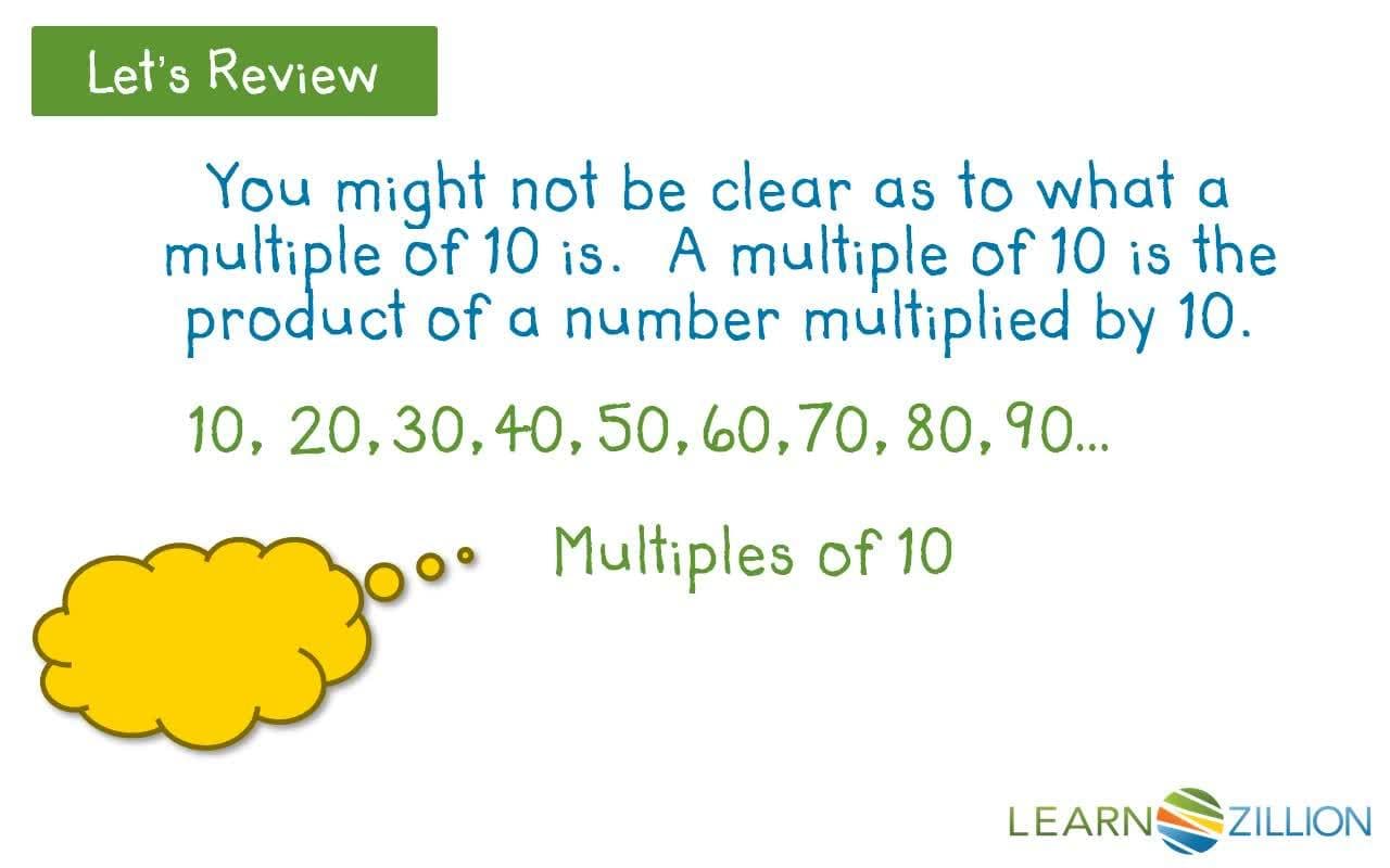 Multiplying by Multiples of 10 Using Base 10 Blocks