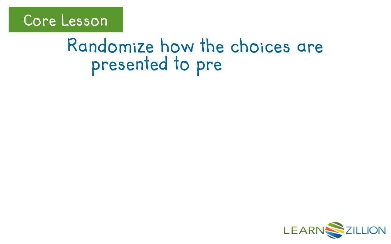 Conducting a Statistical Experiment