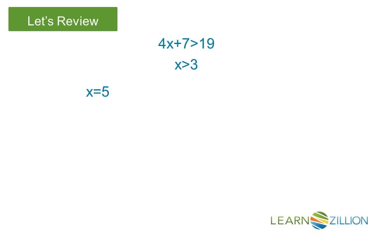 Comparing Solution Methods for Equations and Inequalities