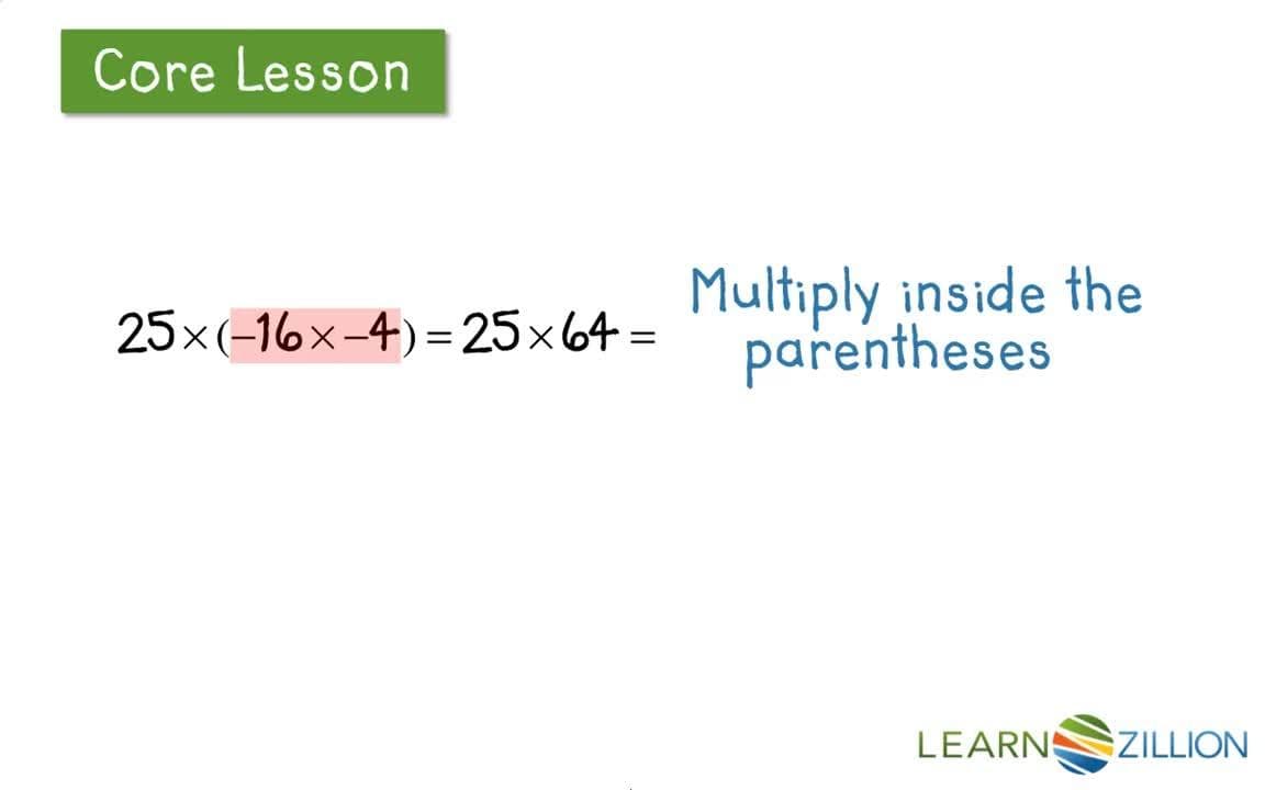 Using the Commutative and Associative Properties to Solve Multiplication Problems