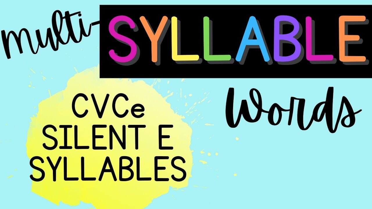 Reading Multi-Syllable Words {CVCe Silent E}