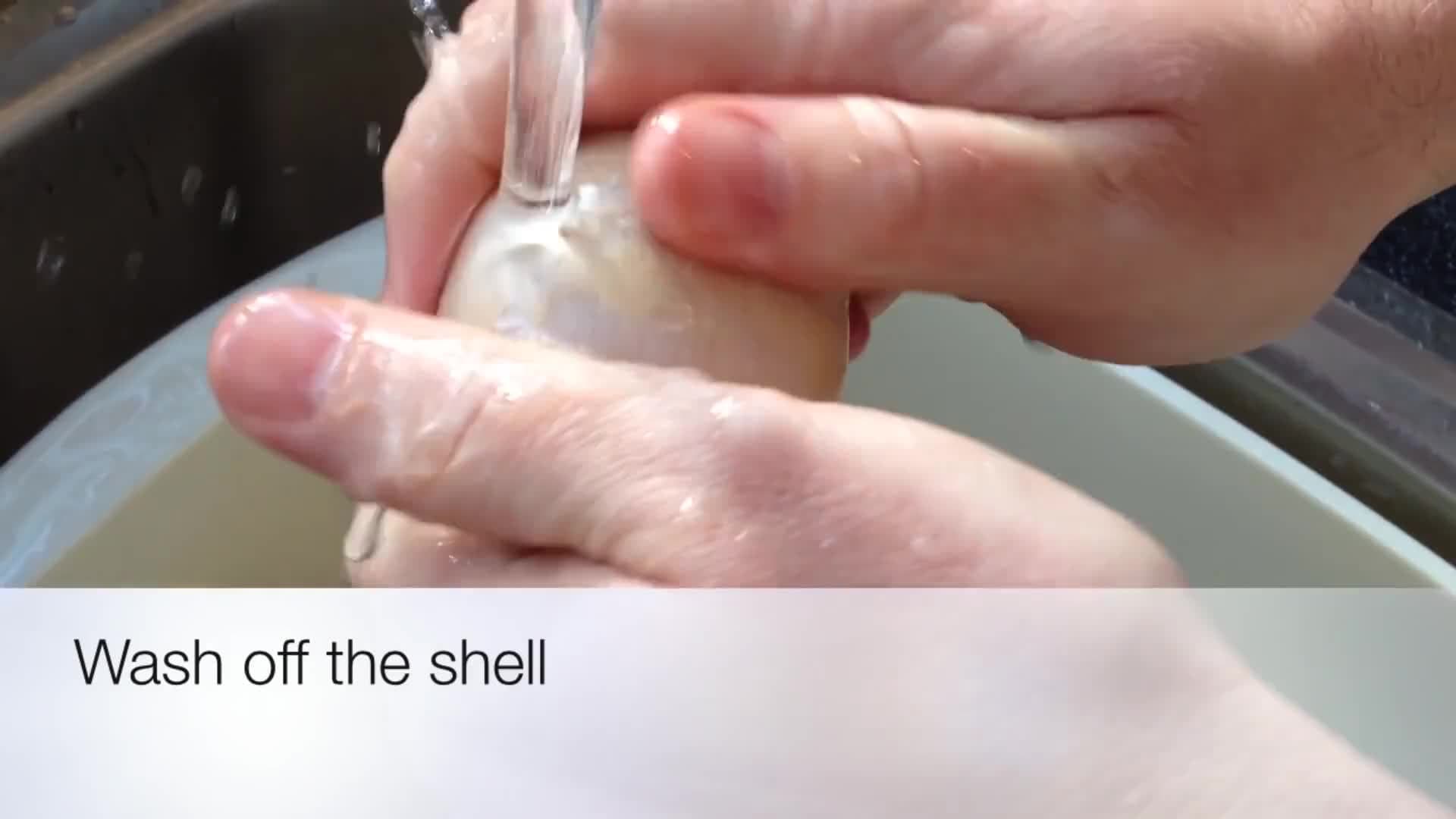 How to remove the shell from an egg