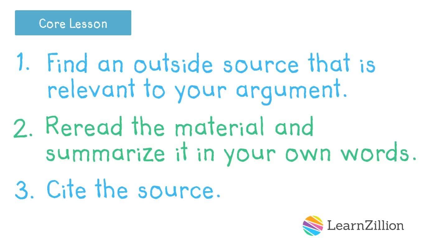 Paraphrasing Information from Expert Sources in Argumentative Writing