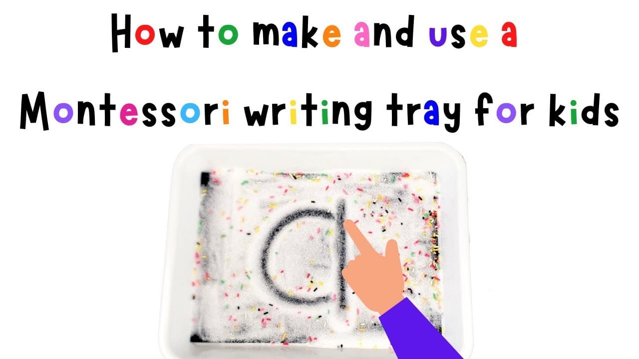 Montessori Writing Tray For Kids | Learn To Write ABC | 4K