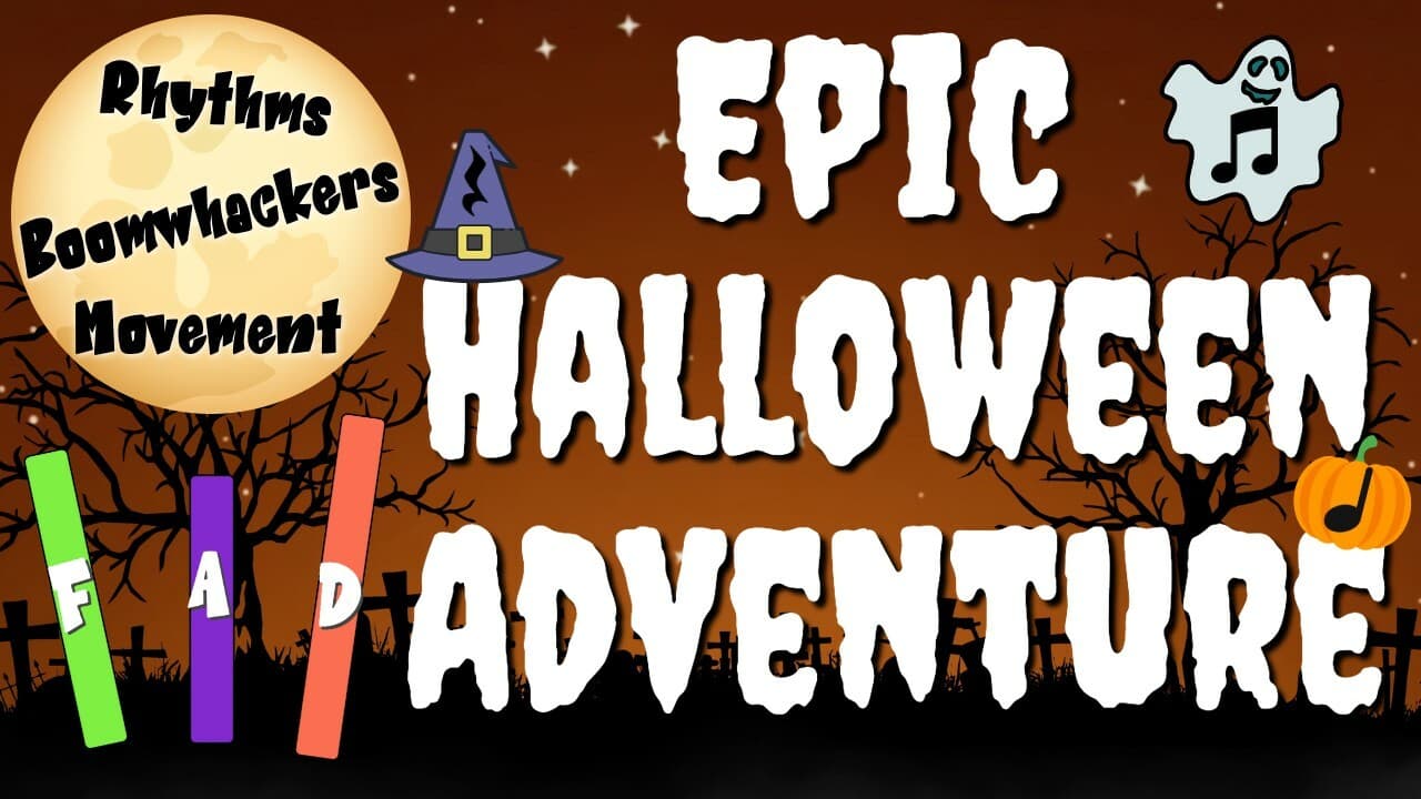 Halloween Songs for Kids: EPIC Halloween Adventure [Boomwhackers Percussion, Rhythm Play-Along & MORE]