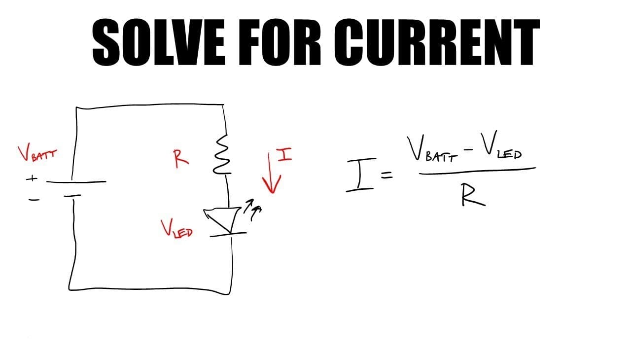 LED Circuit Design: Solve for Current with Known Resistor