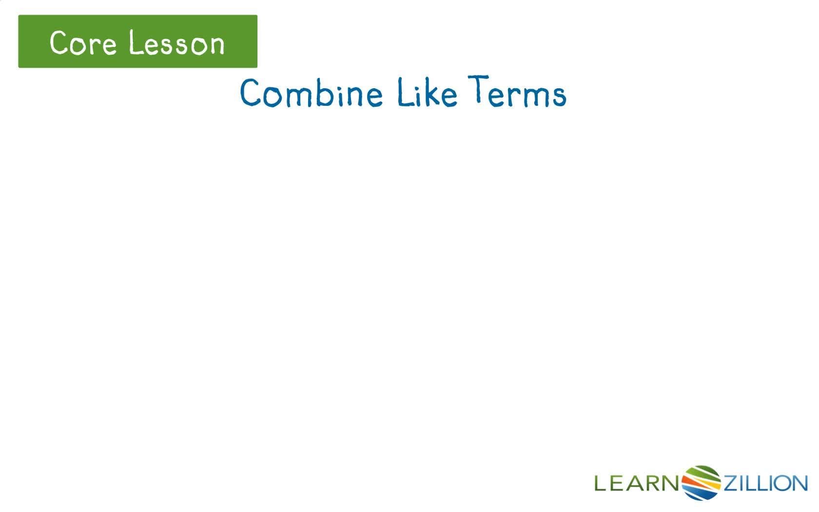 Simplifying Algebraic Expressions: Combining Like Terms and Distributive Property